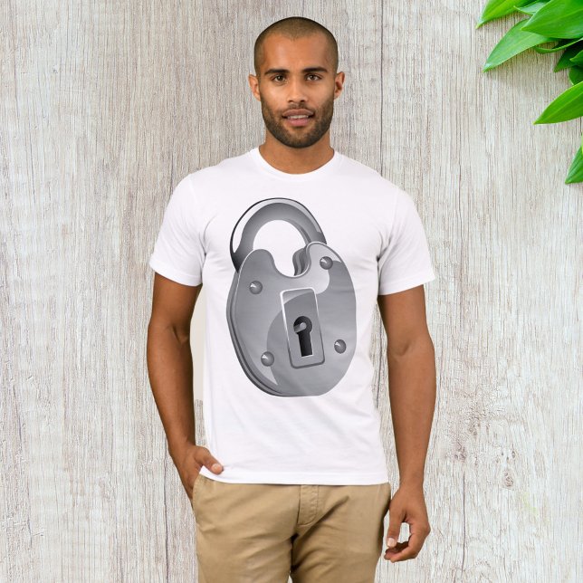 Padlock Security Mens T-Shirt (Creator Uploaded)