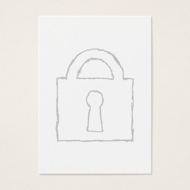 Padlock. Top Secret or Security Icon. (Front)