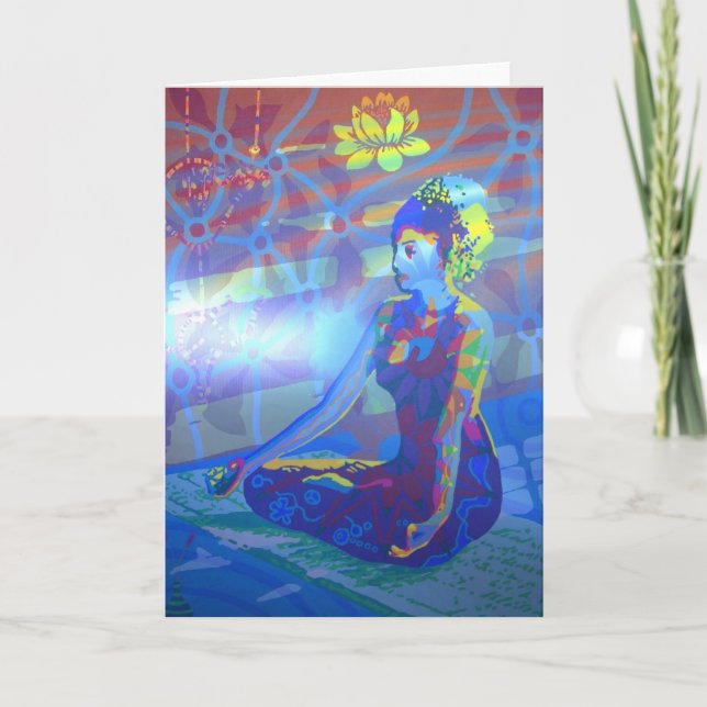 padmasana 2011 digital as greeting card (Front)