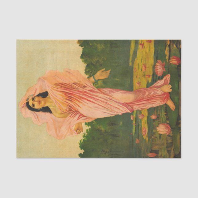 Padmini by Raja Ravi Varma Tissue Paper (Front)