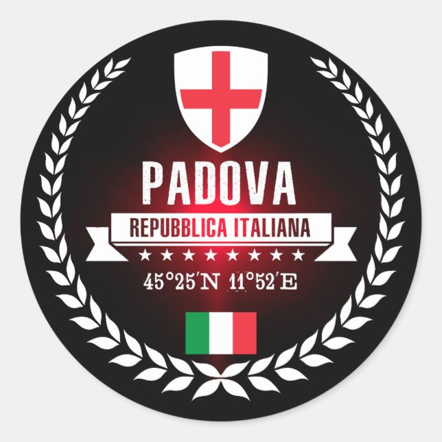 Padova Classic Round Sticker (Front)
