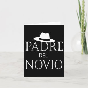 Padre Del Novio Spanish Father Of The Groom Weddin Card
