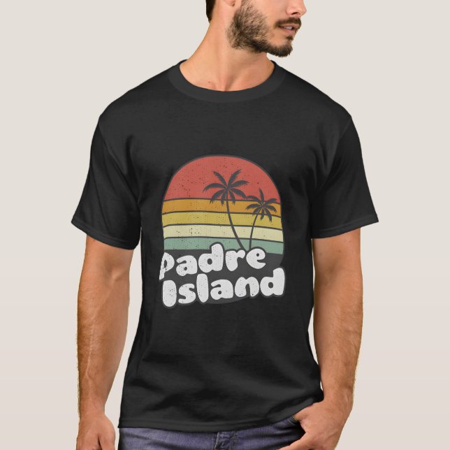 Padre Island Ca Style Striped T-Shirt (Front)