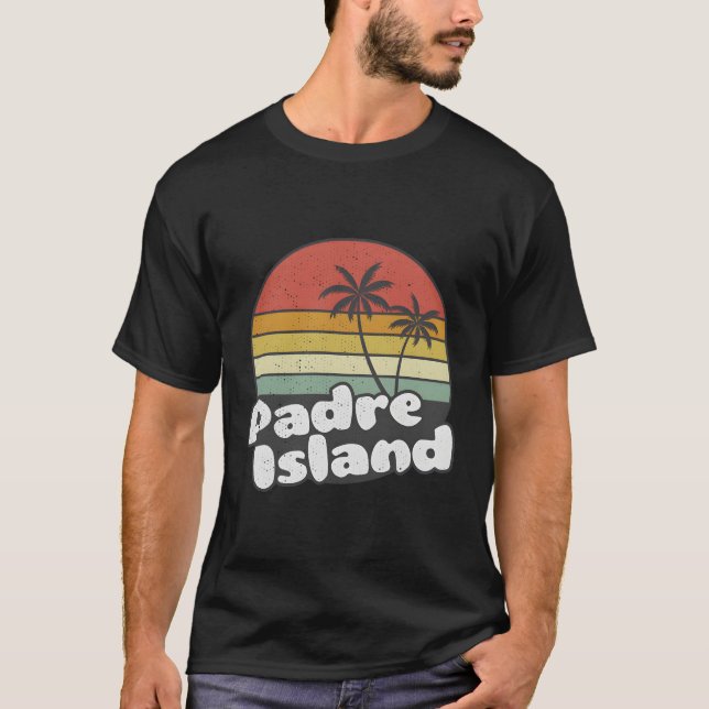 Padre Island Ca Style Striped T-Shirt (Front)