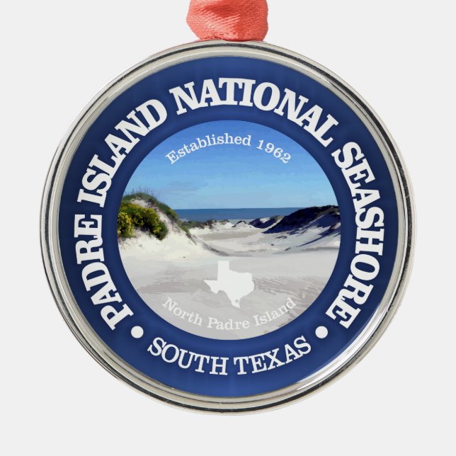 Padre Island National Seashore Metal Ornament (Front)