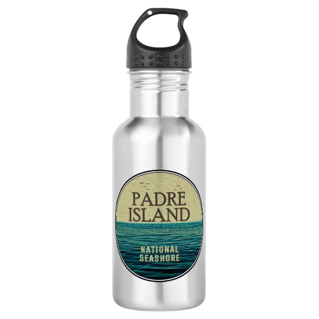 Padre Island National Seashore Ocean Birds 532 Ml Water Bottle (Front)