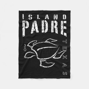 Padre Island Texas Souvenir Fleece Blanket