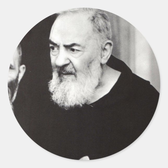 Padre Pio 102.jpg Classic Round Sticker (Front)