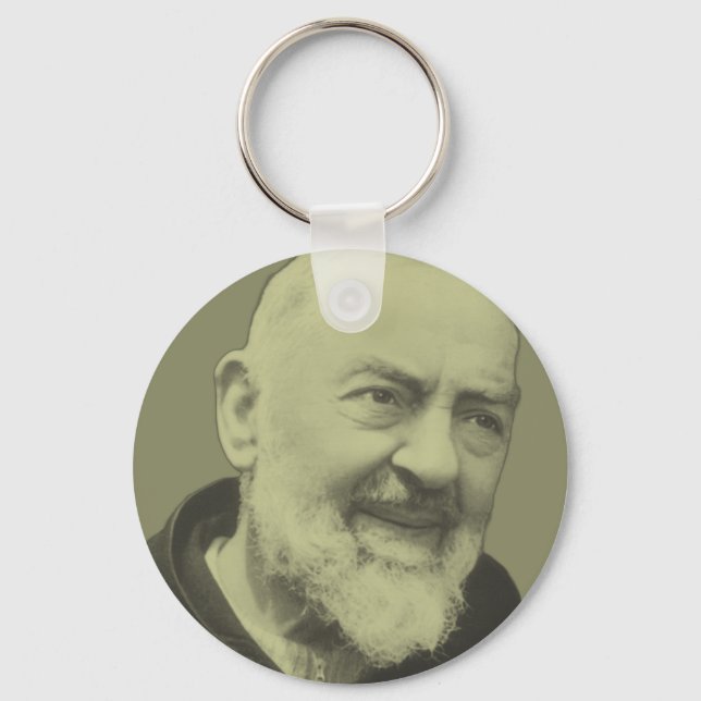 Padre Pio of Pietrelcina Key Ring (Front)
