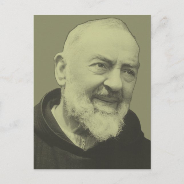 Padre Pio of Pietrelcina Postcard (Front)