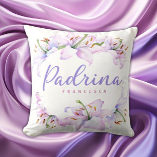 Padrina Lillies - Personalised Godmother Gift Cushion