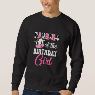 Padrino Of The Birthday Girl Farm Cow 1St Birthday Sweatshirt