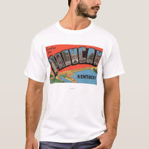 Paducah, Kentucky - Large Letter Scenes T-Shirt
