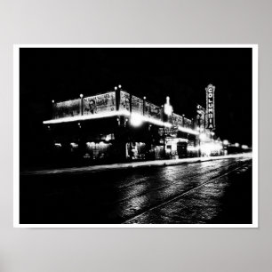 Paducah's Theatre Row (Matte Print) Poster