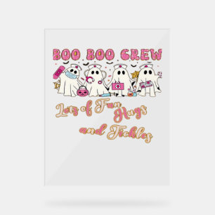 Paediactric Nurse Fun Halloween Design Essential T Acrylic Sign