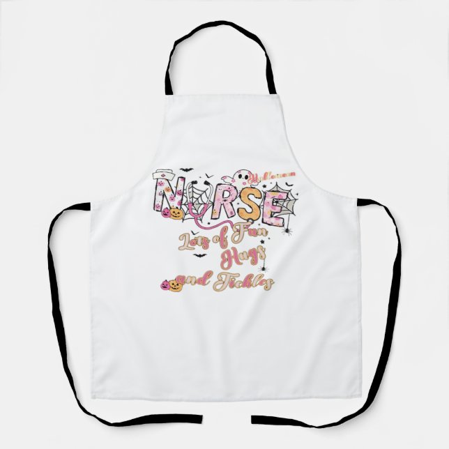 Paediactric Nurse Fun Halloween Design Essential T Apron (Front)
