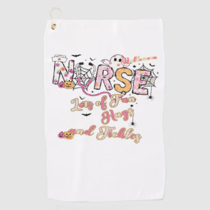 Paediactric Nurse Fun Halloween Design Essential T Golf Towel