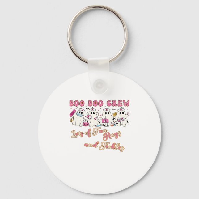 Paediactric Nurse Fun Halloween Design Essential T Key Ring (Front)