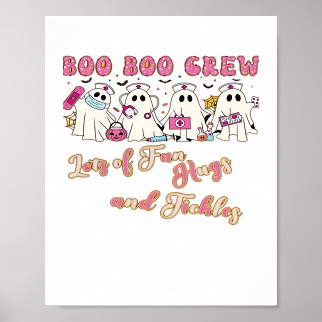 Paediactric Nurse Fun Halloween Design Essential T Poster (Front)