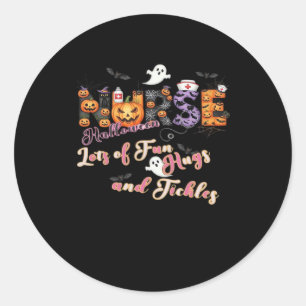 Paediactrics Nurse Fun Halloween Design Essential Classic Round Sticker