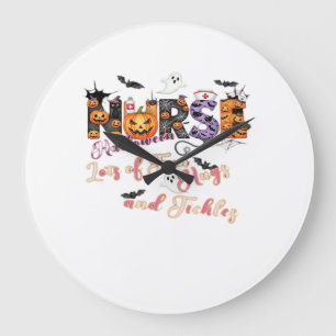 Paediactrics Nurse Fun Halloween Design Essential  Large Clock