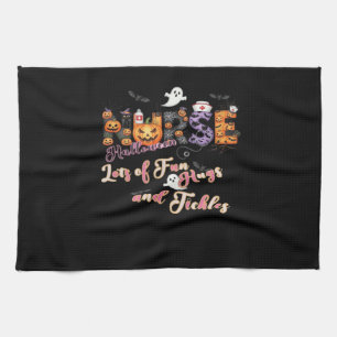 Paediactrics Nurse Fun Halloween Design Essential  Tea Towel