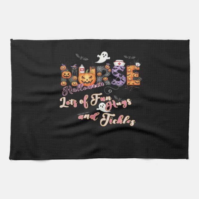 Paediactrics Nurse Fun Halloween Design Essential  Tea Towel (Horizontal)