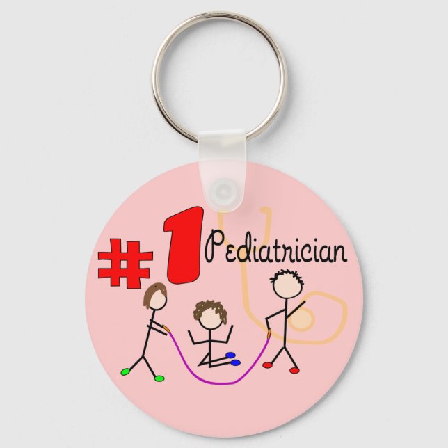 Paediatrician #1 Adorable Kids Design Gifts Key Ring (Front)