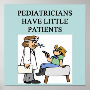 paediatrician doctor physician design poster