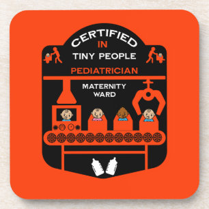 Paediatrician Doctor Thank You Gift Coaster