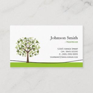 Paediatrician - Elegant Wish Tree Business Card