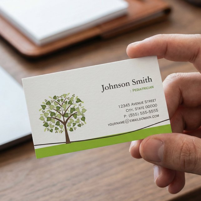 Paediatrician - Elegant Wish Tree Business Card (Creator Uploaded)