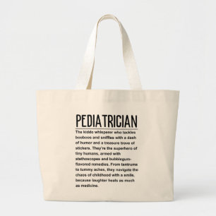 Paediatrician large tote bag