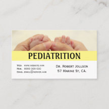 Paediatrician Medical Appointment Business Card