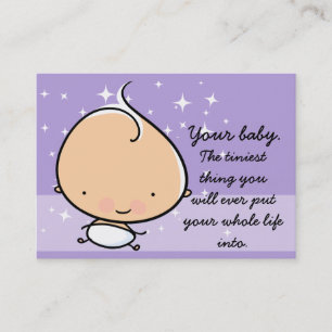 Paediatrician. Midwife. Baby. Appointment Reminder Card