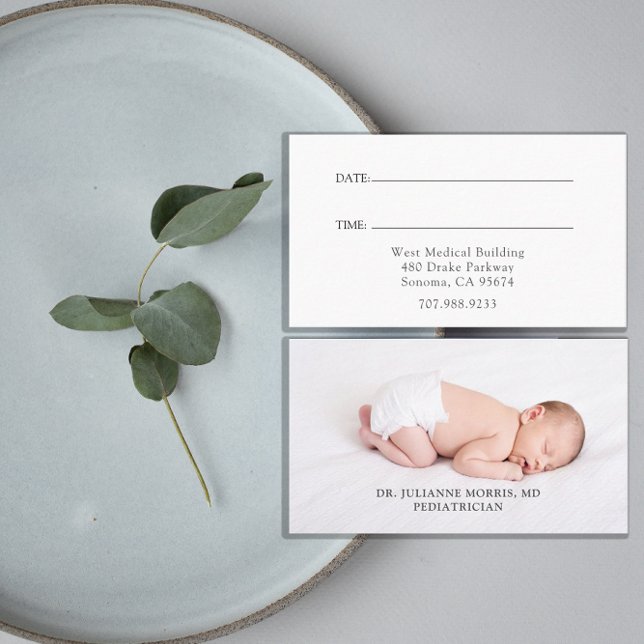 Paediatrician Photo Appointment Card (Creator Uploaded)