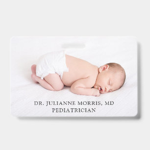 Paediatrician Physician Business Card ID Badge