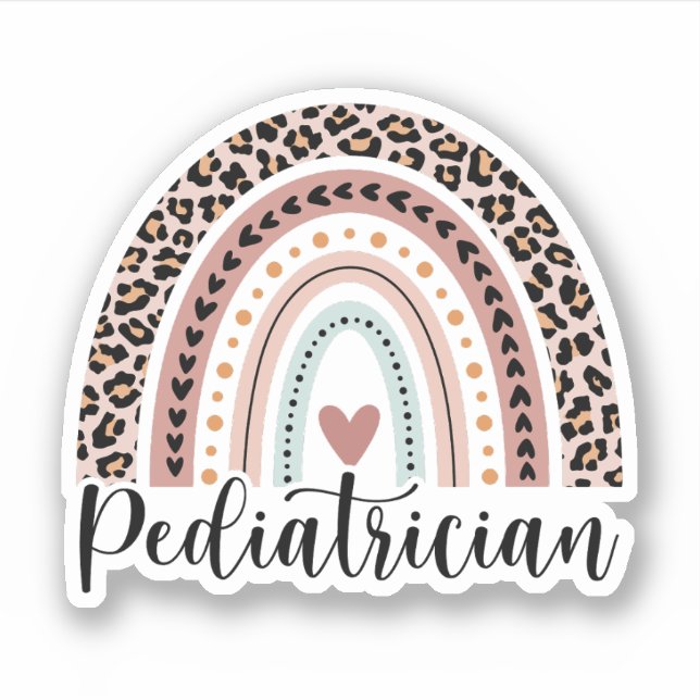 Paediatrician Rainbow, Gift for Paediatrician (Front)