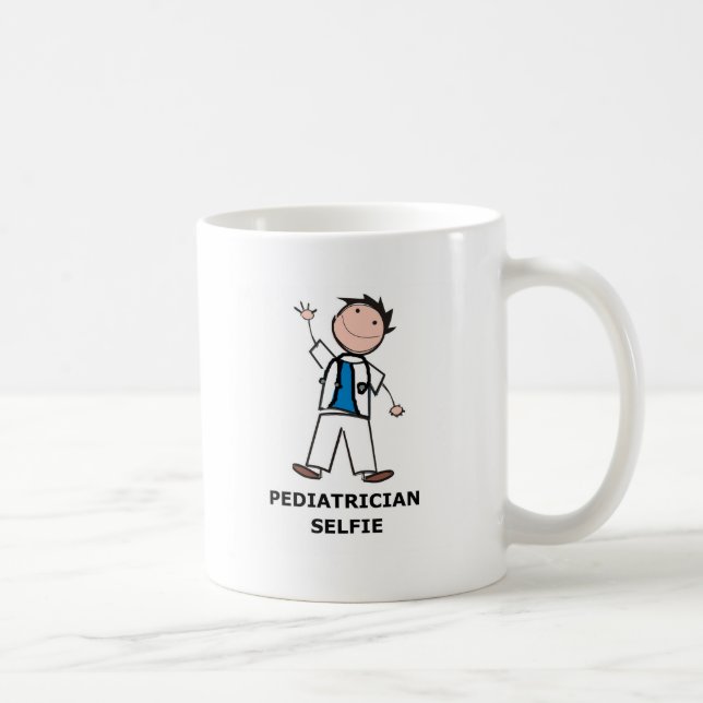 Paediatrician Selfie Coffee Mug Doctor Gift (Right)