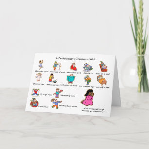 Paediatrician's Merry Christmas Holiday Card