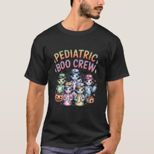 Paediatrics Boo Crew Halloween Costume Funny Nurse T-Shirt