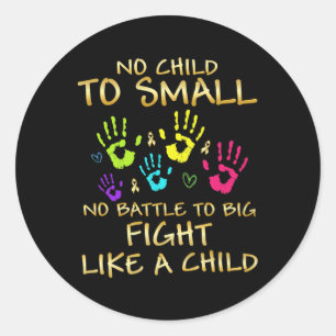 Paediatrics Cancer Awareness Childhood Gifts  Classic Round Sticker