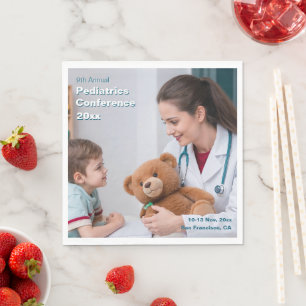 Paediatrics Child Physician Medical Conference Napkin