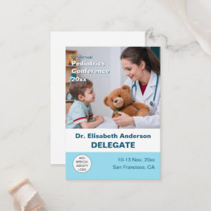 Paediatrics Child Physician Medical Conference Place Card