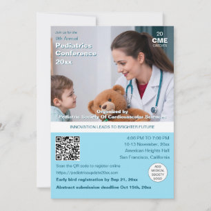 Paediatrics Childcare Physician Medical Conference Invitation