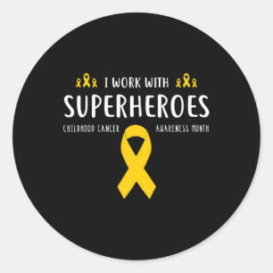 Paediatrics Childhood Cancer Awareness Nurse Gifts Classic Round Sticker
