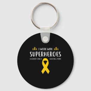 Paediatrics Childhood Cancer Awareness Nurse Gifts Key Ring
