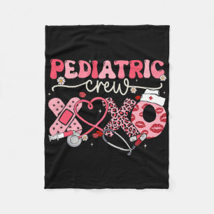 Paediatrics Crew Nurse Valentine Leopard Crew Peds Fleece Blanket