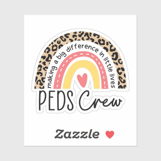 Paediatrics Crew Peds Nurse Rainbow PICU Nure Gift (Sheet)