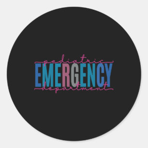 Paediatrics Emergency Department Paediatrics Er Nu Classic Round Sticker